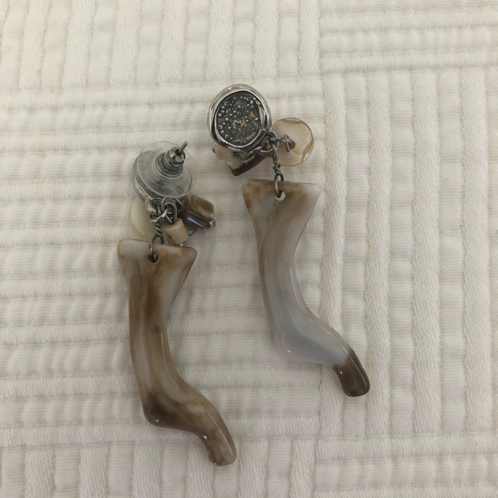 Handmade earrings. 2 inches and a little